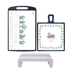 PIAVE Cactus 雙面砧板套組, 砧板中號 + 方便 + 2 個支架, 1組