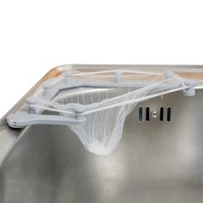 SaenghwalBaekseo 折疊式三角濾水架+過濾網 50入+奈米膠帶, 1組