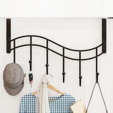 매드크레이지 행거 도어 후크, 검정, 1개