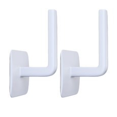 幸福願景 堅固壁掛式掛鉤 多用途掛架, 白色, 2個
