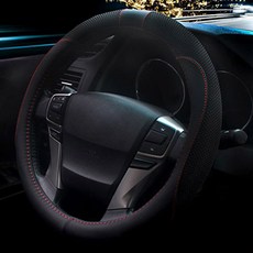 URBAN CAR 舒適皮革方向盤套, 黑色