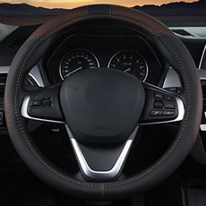 URBAN CAR 舒適皮革手柄套基本款, 棕色