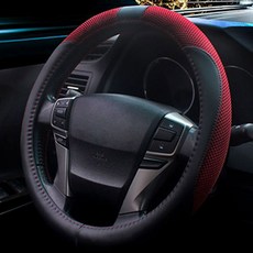 URBAN CAR 舒適皮革方向盤套, 紅色