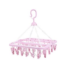 에이러블 다용도 속옷 양말 접이식 옷걸이 건조대 핑크 B0148, 1개