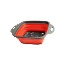 로라제이 접이식 사각세척 바구니, 01 빨간색, 1개