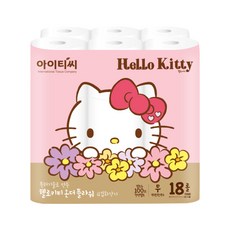 ITC Hello Kitty壓紋4層衛生紙捲 20m, 1包, 18卷