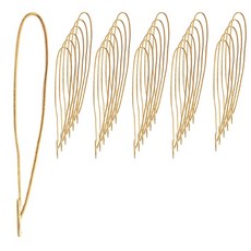 Daymode 無針標籤吊牌繩, 01 金色頭 + 金色繩, 300個