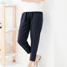 Wooil 女款人造絲日常九分褲