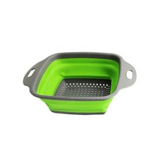 로라제이 접이식 사각세척 바구니, 04 초록, 1개