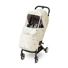 Manito Alpha混色印花推車罩 S號, 1入, 小梨子款(乳白色)