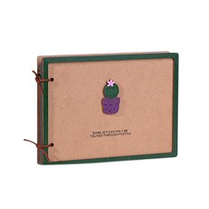 블랙피그샵 DIY 스티커 사진첩, 보라선인장