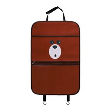 URBAN CAR 車用汽車印花椅背收納袋, 泰迪熊款, 1個