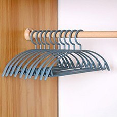 四個家庭無皺系列衣架, 藍色, 10個