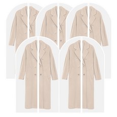 半透明簡約EVA衣物防塵套拉鍊款 XL號, 1個裝, 5個