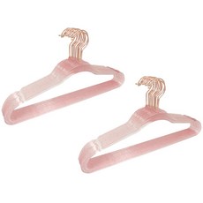 兒童款防滑衣架, 20個, 粉色的