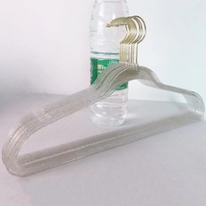 防滑衣架, 7個, 黃色透明