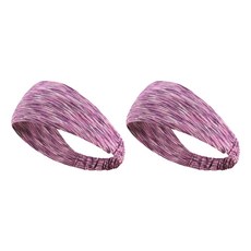 運動瑜伽健康頭帶 AA1272-5 2p, 花紫色