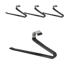 防滑簡約不銹鋼褲架, 20個, 黑色