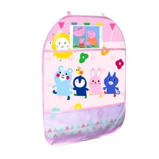 URBAN CAR 插圖卡通腳墊, 粉紅兔子款, 1個