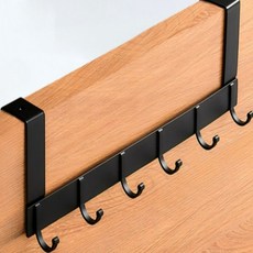 For Home鐵製簡約門掛勾, 黑色, 1個