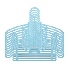 購物樂 蝴蝶兒童房高彈力衣架, 10個, 藍色