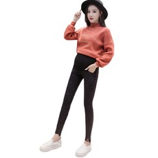 조이멀티 엠케이 밑단 줄무늬 스키니 임부용바지