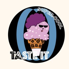 도산마켓 카페 배달 다용도 포장스티커, 디자인H 슈퍼 Cool 디저트, 500개