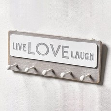 그레잇제이 북유럽 스타일 걸이형 LOVE 수납 장식 후크 13 x 19.5 cm, 화이트, 1개