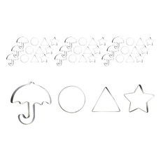 Cooking Plus 造型餅乾壓模 4入, 10套, 混合顏色