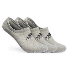 adidas 愛迪達 男款標誌運動短襪 3雙組, 灰色