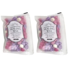 NAHOME 手帳 信件 請柬 書法 封蠟 100入, 2個, 粉紫混色