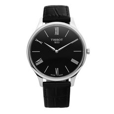 티쏘 남성용 트래디션 쿼츠 가죽시계 39mm T063.409.16.058.00