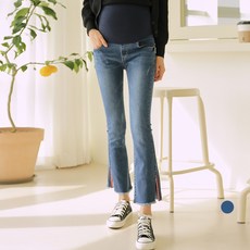 쿨쿠 임부복 부츠컷 데님 팬츠