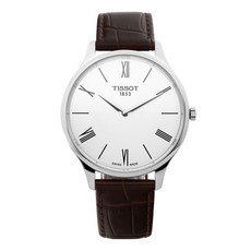 티쏘 남성용 트래디션 가죽시계 39mm T063.409.16.018.00