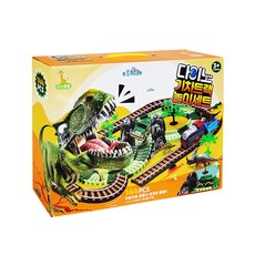 Kids Pang Pang Dino 火車軌道玩具套組, 混色