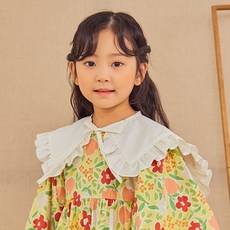 Bimbo Bimba 女童綁帶荷葉邊領