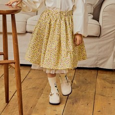 Bimbo Bimba 女童碎花網紗半身裙