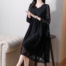 ATTERLIC 全蕾絲寬鬆連身裙 00548 含大尺碼