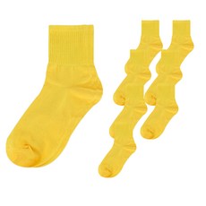 女款繽紛亮彩螢光素色半羅紋短襪8雙