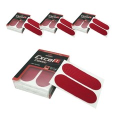 GENESIS Excel Free Cut Thumb Timing Bowling Tape 40p x 4, 紅色