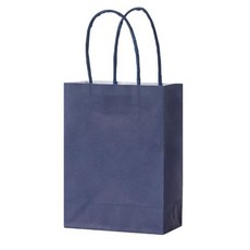 또죠 크래프트 선물 쇼핑 종이가방, 네이비