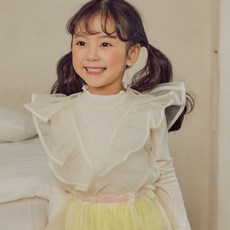 Bimbo Bimba 女童Bianca荷葉邊背心