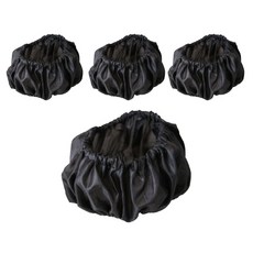 嬰兒車輪罩, 黑色, 4入