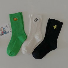 Dolphin whale 兒童動物著色刺繡襪3件組