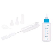 Trakai寵物用矽膠奶瓶 7件組, 藍色, 1組