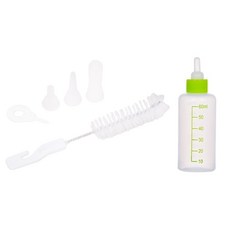 Trakai寵物用矽膠奶瓶 7件組, 綠色, 1組