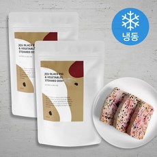 반려동물 제주 믹스 스팀 100g (냉동), 흑돼지 + 채소 혼합맛, 2개