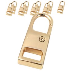 簡易一鍵式自修萬能拉鍊環, 10個, 金色