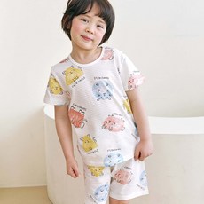 메이키즈 아동용 통기성 컬러애니 5부 쟈가드 내의