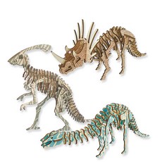 WOODABLE 立體拼圖 恐龍 I套組, 混色